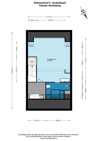 Floorplan - Valeriaanhof 5, 1433 WK Kudelstaart